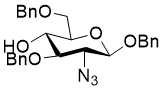 Structure of Benzyl 2-Azido-3,6-di-O-benzyl-2-deoxy-beta-D-glucopyranoside CAS 342640-42-0