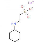 Structure of Sodium 2-(cyclohexylamino)ethanesulfonate CAS 3076-05-9