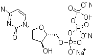 Structure of 2'-Deoxycytidine-5'-triphosphate trisodium salt CAS 109909-44-6