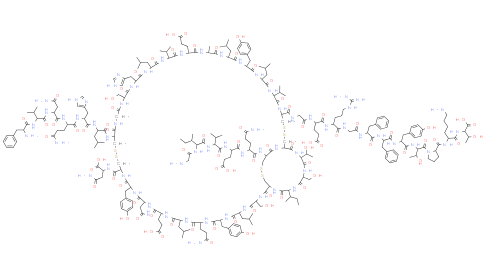 Structure of rh Insulin CAS 11061-68-0