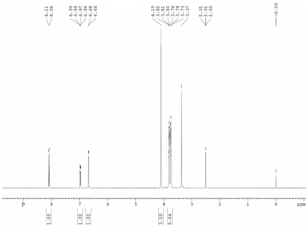 HNMR-of-2-Methoxy-4-morpholinobenzenediazonium-chloride-zinc-chloride-double-salt-CAS-67801-08-5