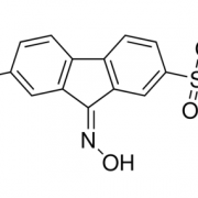 Structure of CIL56 (CA3, 2,7-bis(1-piperidinylsulfonyl)-9H-fluoren-9-one, oxime) CAS 300802-28-2