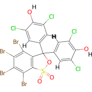 Structure of Tetrachlorophenol tetrabromosulphthalide CAS 61053-97-2