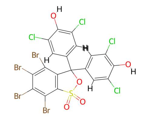 Structure of Tetrachlorophenol tetrabromosulphthalide CAS 61053-97-2