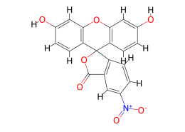 Structure of 5(6)-Nitrofluorescein CAS 78512-32-0