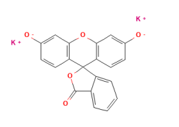 Structure of Fluorescein potassium salt CAS 6417-85-2